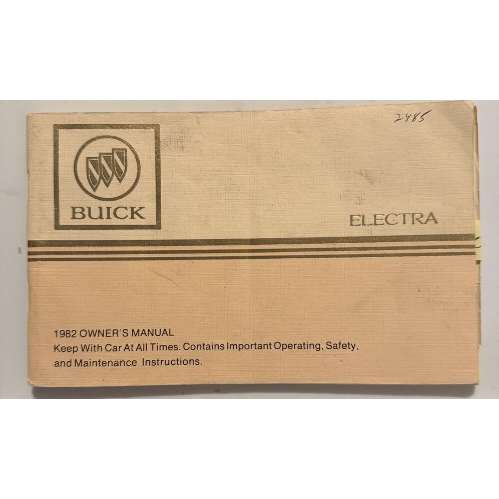 1982 Buick Electra Owner's Manual - Electra 25511813